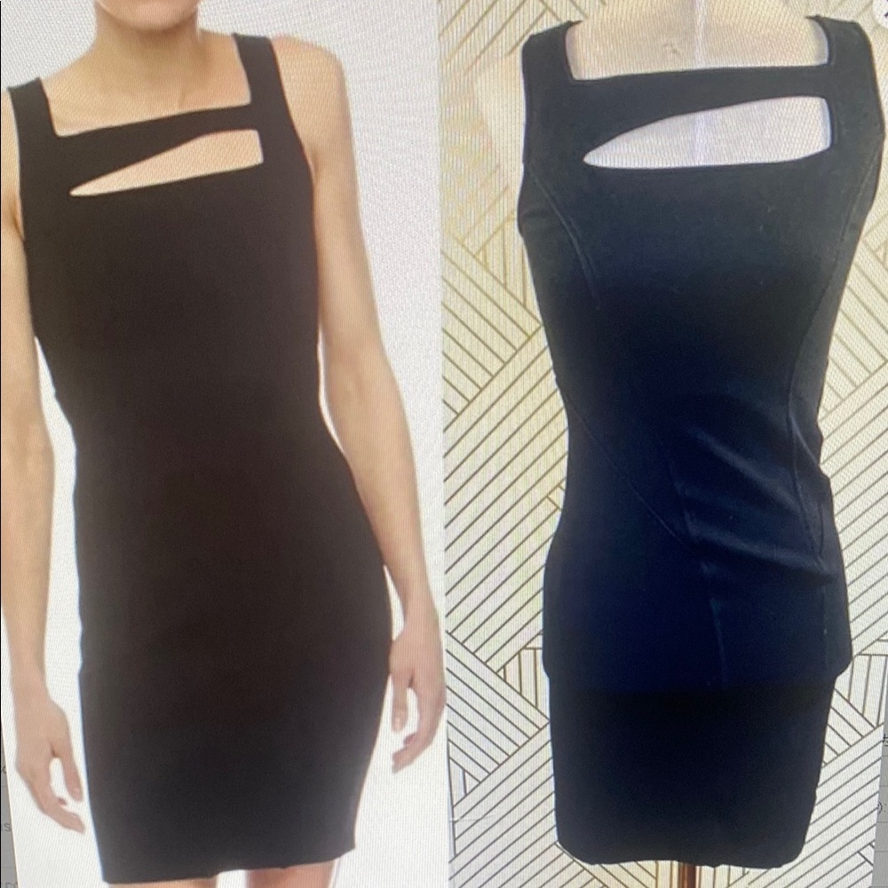 Helmut Lang Gala‎ Knit Black Cutout Dress LBD